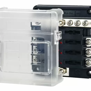 6 circuit ATP Fuse Block Module with Negative Bus Bar