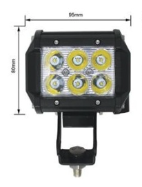 Single LED Spot Light Bar 95x80mm